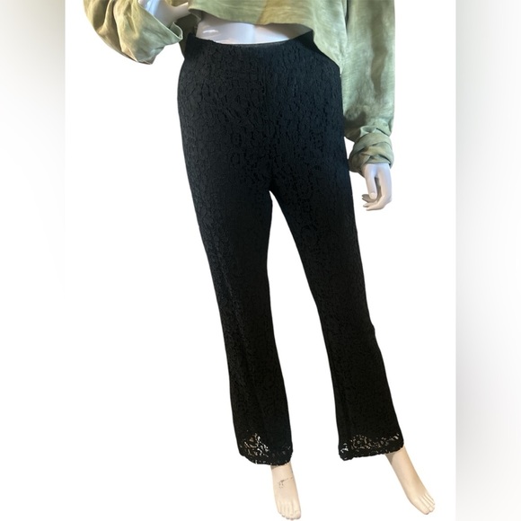 I.N.C. Allover-Lace Flare-Leg Pants - Picture 4 of 10